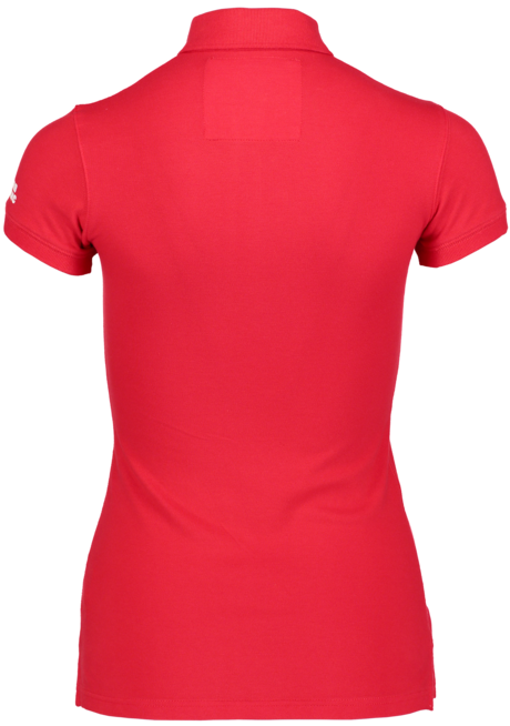 Piros női elasztikus póló gallérral STANDY