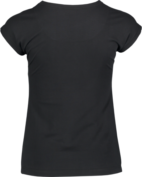 Women's black cotton t-shirt WELL
