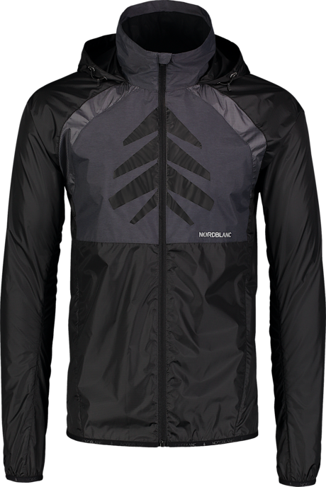 Men's black ultra light bike jacket SUBSIST